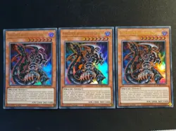 3x Yu-Gi-Oh! BLMR-DE054 Finsterer bewaffneter Drache Ultra Rare NM 1st - Image 1