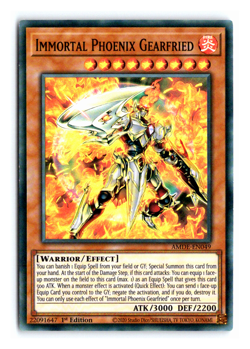 Immortal Phoenix Gearfried - AMDE-EN049 - Super Rare - 1st Edition - Yugioh - Image 1
