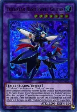 Trickstar Band Sweet Guitar - SAST-EN033 - Super Rare 1st Edition yugioh konami - Image 1