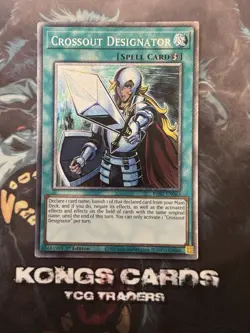 RA02-EN063 "Crossout Designator" Platinum Secret Rare YuGiOh! NEW - Image 1