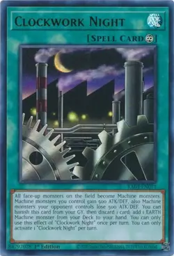 YUGIOH CLOCKWORK NIGHT ULTRA RARE NEAR MINT RA03-EN071 - Image 1