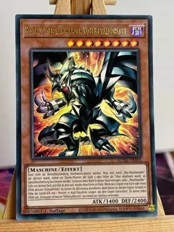Rotaugiger schwarzer Vollmetalldrache ROTA-DE005 Ultra Rare Deutsch NM YUGIOH - Image 1