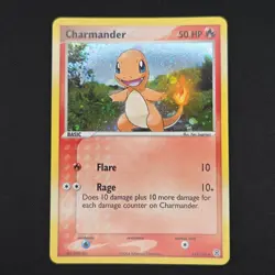 Pokemon TCG Card Charmander 113/112 EX Fire Red & Leaf Green Secret Rare - LP - Image 1