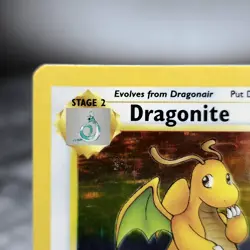 Dragonite Fossil 4/62 Holo Rare 1999 Pokemon Card WOTC Unlimited Vintage LP - Image 3