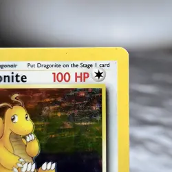 Dragonite Fossil 4/62 Holo Rare 1999 Pokemon Card WOTC Unlimited Vintage LP - Image 4