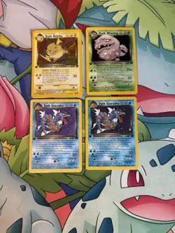 4 1st Edition Team Rocket Pokemon Cards - Image 1