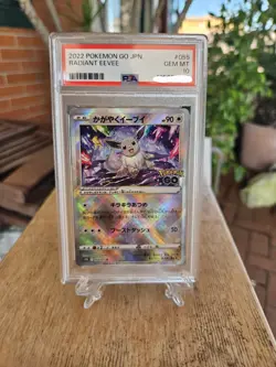 Radiant Eevee 055/071 PSA10 Shiny Rara Pokemon GO GEM MINT Pokemon Card Japanese - Image 1