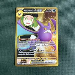 Pokemon TCG Destined Rivals Team Rocket's Crobat EX Gold Rare Card 242/182 - Image 1
