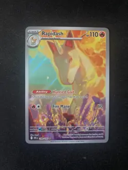 Rapidash 189/182 Destined Rivals Pokemon Card Illustration Rare Holo Mint - Image 1