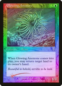 Glowing Anemone FOIL Mercadian Masques NM Blue Uncommon MAGIC CARD ABUGames - Image 1