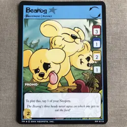 Neopets Mynci Brave Promo Card 2006 P17 & Bearog MP 6/15 (Vintage Set) Rare + - Image 4