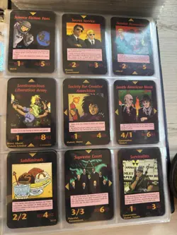 1995 New World Order Illuminati Card Game - 1533 Cards with 2 Binders - Image 3