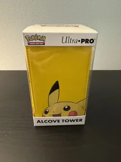 Ultra Pro Pokemon Pikachu Tower Alcove Deck Box + Ultra Pro Card Sleeves x3 - Image 1