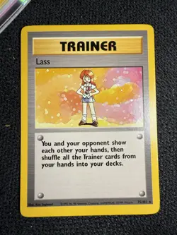 Pokemon TCG Lass Base Set Unlimited Rare Trainer Card - Image 1
