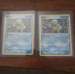 Pokemon TCG LOT OF 2 CARDS Ditto EX Delta Species Card 64/113 Squirtle Regular - Image 1