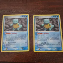 Pokemon TCG LOT OF 2 CARDS Ditto EX Delta Species Card 64/113 Squirtle Regular - Image 2