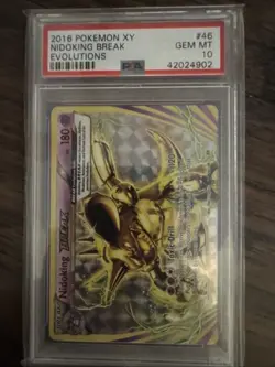 Pokemon TCG 2016 XY Evolutions Nidoking Break PSA 10 - Image 1
