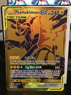 Pikachu & Zekrom GX Tag Team SM248 Jumbo Pokemon Black Star Promo - Image 1