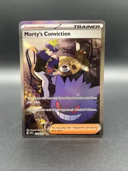 Mortys Conviction 211/162 Temporal Forces Illustration NM Condition Pokemon TCG - Image 1