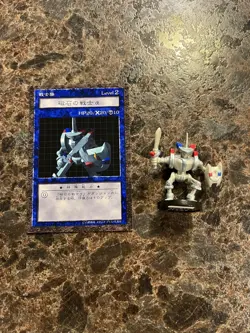Yugioh Dungeon Dice Monsters DDM Alpha The Magnet Warrior jp Figure And Card - Image 1