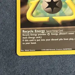 Pokemon TCG Recycle Energy 105/111 Neo Genesis Rare Vintage NM - Image 3