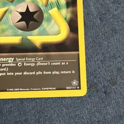 Pokemon TCG Recycle Energy 105/111 Neo Genesis Rare Vintage NM - Image 4