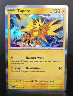 Pokemon TCG - ZAPDOS - 065/167 - Holo Rare - Twilight Masquerade (2024) - NM+ - Image 1