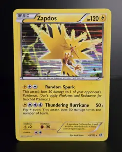Pokemon TCG - ZAPDOS - 46/113 - HOLO - RARE - BW LEGENDARY TREASURES (2013) - LP - Image 1