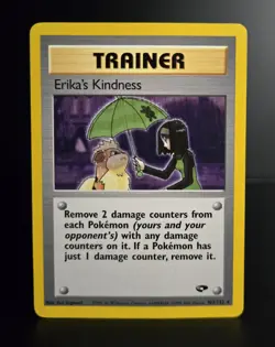 Pokemon TCG - ERIKA'S KINDNESS - 103/132 - RARE - GYM CHALLENGE (2000) - LP/NM - Image 1