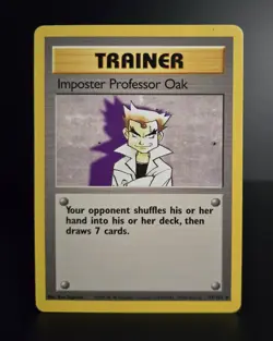Pokemon TCG - IMPOSTER PROFESSOR OAK #73 - RARE - UNLIMITED - BASE SET 1999 - LP - Image 1