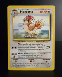 Pokemon TCG - PIDGEOTTO - 22/102 - RARE - UNLIMITED - BASE SET 1999 - WOTC - MP - Image 1