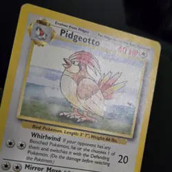 Pokemon TCG - PIDGEOTTO - 22/102 - RARE - UNLIMITED - BASE SET 1999 - WOTC - MP - Image 3