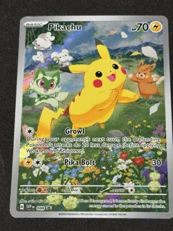 Pikachu SVP 088 Black Star Promo Pokemon Scarlet & Violet LP - Image 1