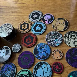 Assorted Pokemon TCG Coins Lot Of 124 Various Sets And Sizes - Image 4