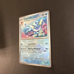 POKEMON TCG VAPOREON 022/131 MASTER BALL REVERSE HOLO PRISMATIC EVOLUTIONS NM - Image 4