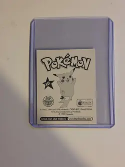 Mew Merlin Pokemon Album Stickers Silver Prism #S25 1999 - Image 2