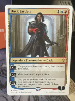 Dack Fayden White Border Mystery Booster 2 MTG Magic Card - Image 1