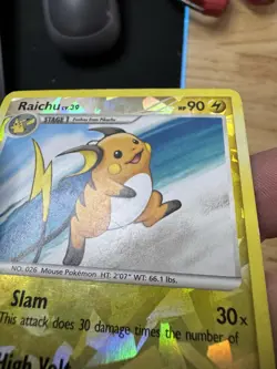 Pokemon TCG Raichu Reverse Holo 3/17 2009 MP - Image 3