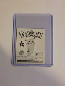 1999 Topps Merlin Pokemon Stickers Ash and Pikachu Holographic S2 - Image 2