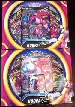 LOT of 2 Hoopa V Box Pokemon TCG - Brand New Factory Sealed Sets SHIPS NOW - Image 1