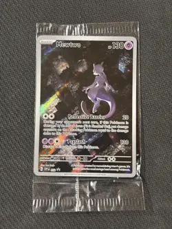 Pokemon - Mewtwo SVP 052 Black Star Promo Scarlet & Violet 151 Promo NM Sealed - Image 1