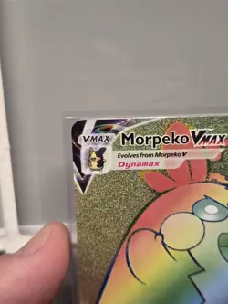 Morpeko VMAX 204/202 Pokemon TCG SWSH01: Sword & Shield Base Set Secret Rare NM - Image 2
