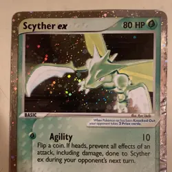 2003 Pokemon EX Ruby & Sapphire Scyther ex Holo #102/109 - Image 2