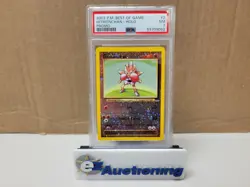 2003 Pokemon TCG - Best of Game Promo Hitmonchan Reverse Holo #2 PSA 7 - Image 1