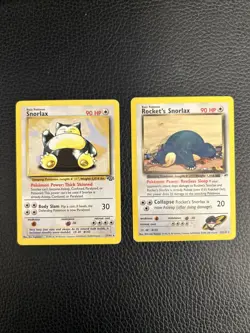 Pokemon Rocket’s Snorlax Gym Heroes #33/132 + Jungle 27/64 Non Holos. LP - Image 1