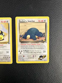 Pokemon Rocket’s Snorlax Gym Heroes #33/132 + Jungle 27/64 Non Holos. LP - Image 3