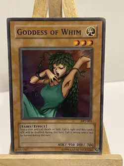 Yugioh Goddess Of Whim MP1-003 Super Rare LP - Image 1