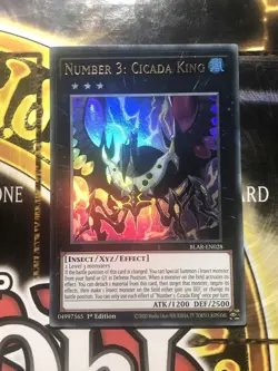 ( NUMBER 3: CICADA KING ) - Ultra Rare - BLAR-EN028 - 1st Edition NM - Yu-Gi-Oh - Image 1