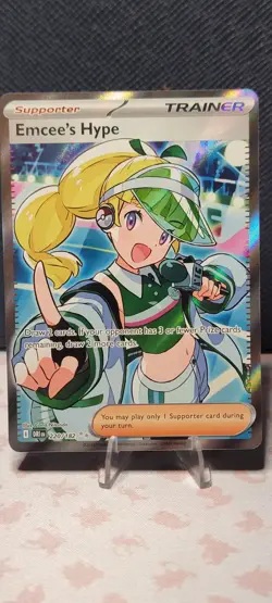 Pokemon Card - S&V: Destined Rivals 220/182 -EMCEE'S HYPE (ultra rare holo) - Image 1