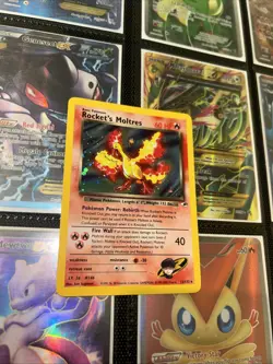 ROCKET’S MOLTRES - 12/132 - Gym Heroes - Holo - Pokemon Card - NEAR MINT - Image 2